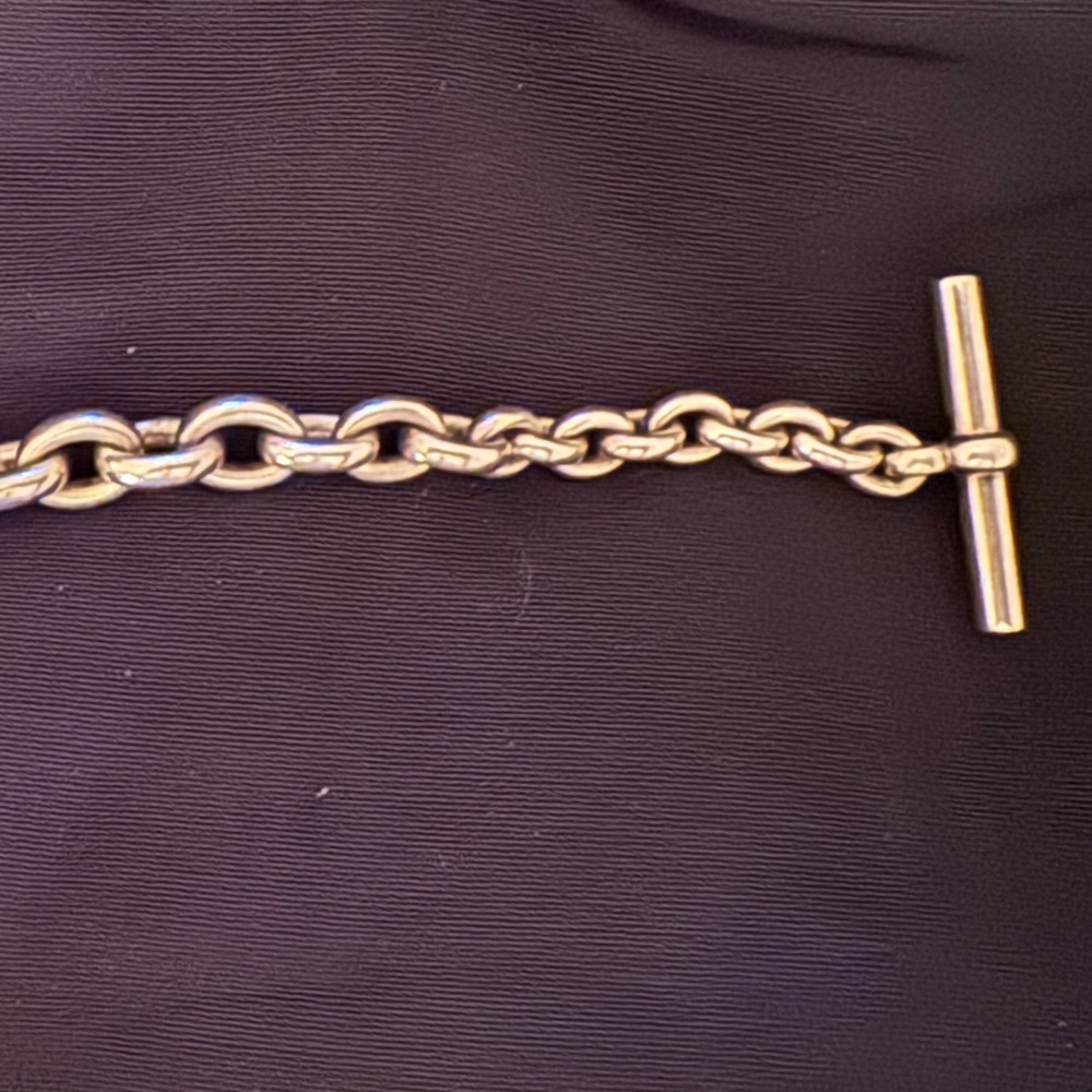 AUTHENTIC VINTAGE Hermes Chaîne d’Ancre Crescendo TGM bracelet Crescend 💎 Rare! - Picture 9 of 13